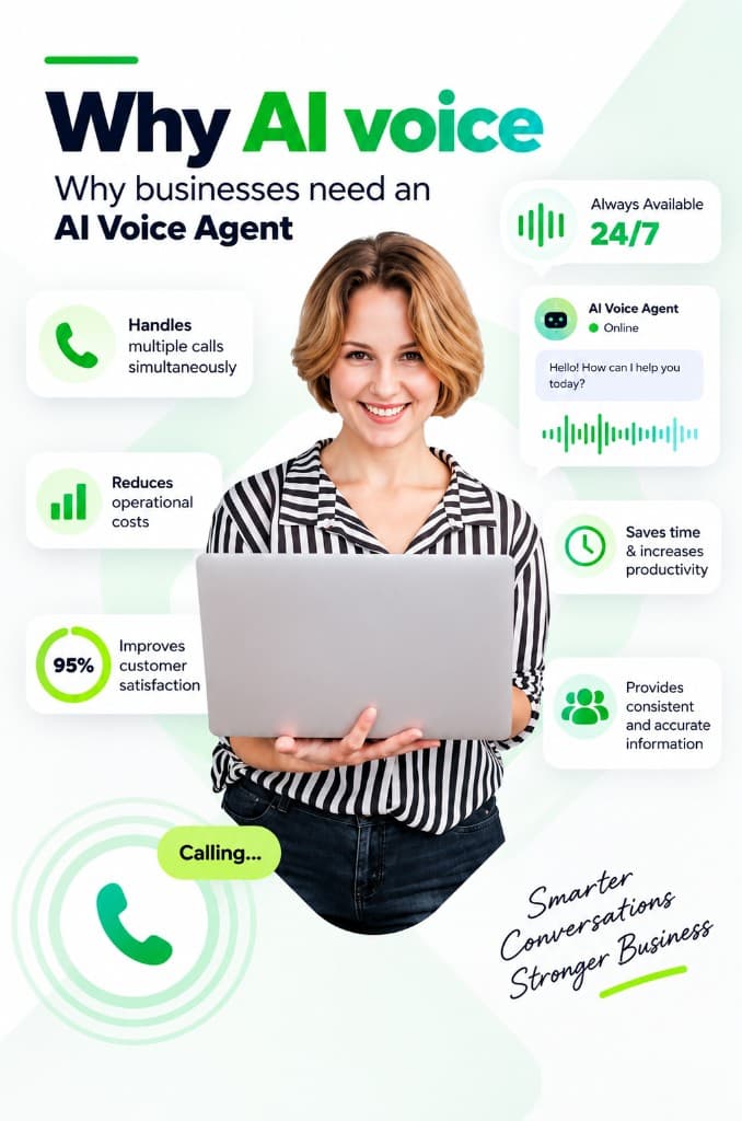 Why businesses need an AI Voice Agent — always available, lower costs, and consistent conversations