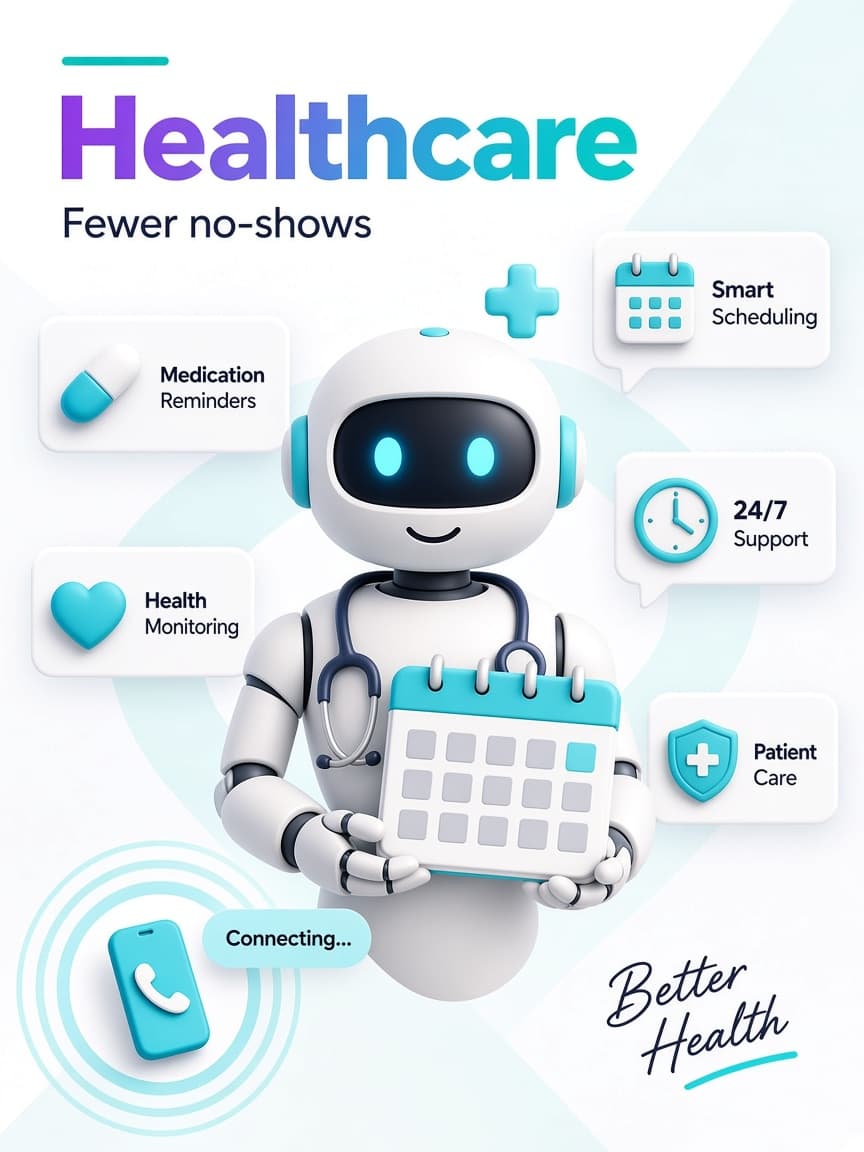 Healthcare & Medical — fewer no-shows