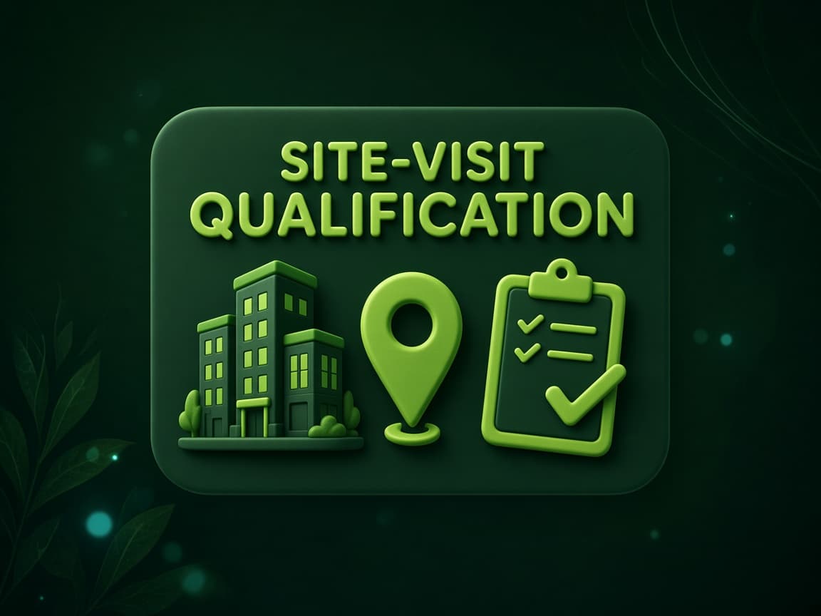 Site-visit qualification