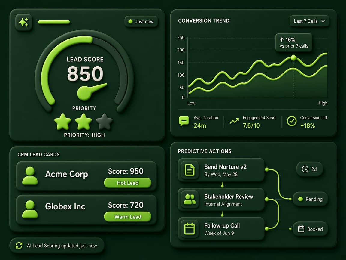 Lead scoring inputs