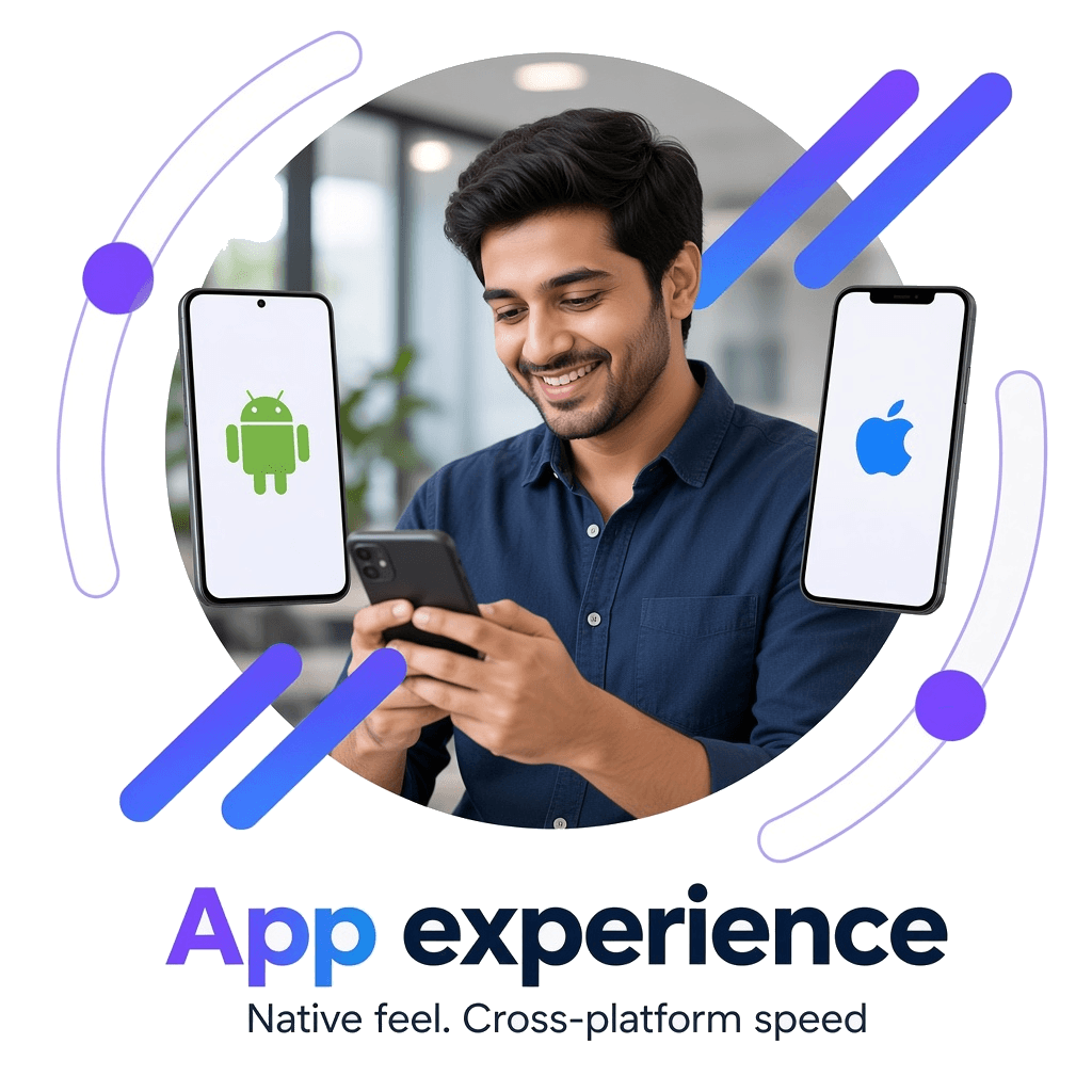 App experience — native feel with cross-platform speed