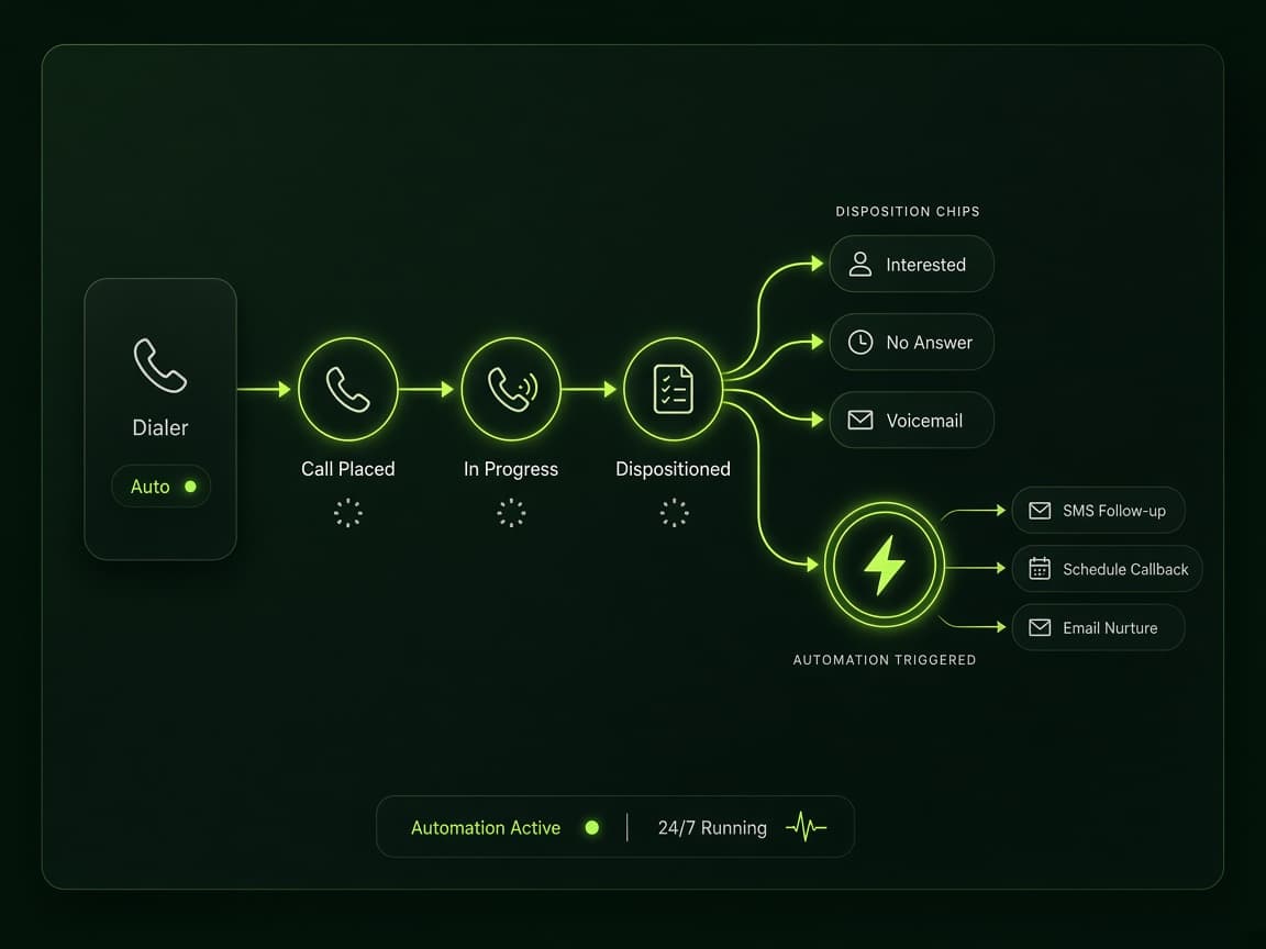 RingPilot automation for follow-ups and dispositions