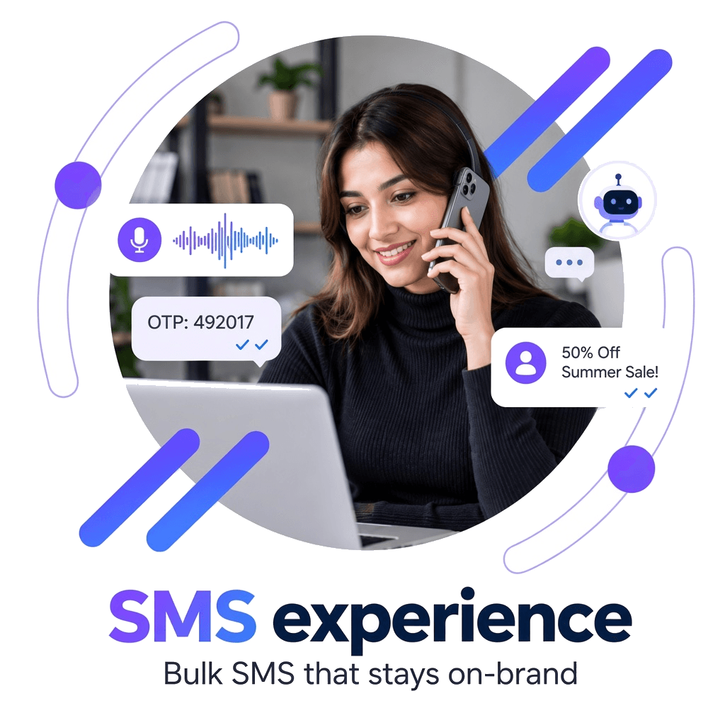 SMS experience — bulk SMS that stays on-brand