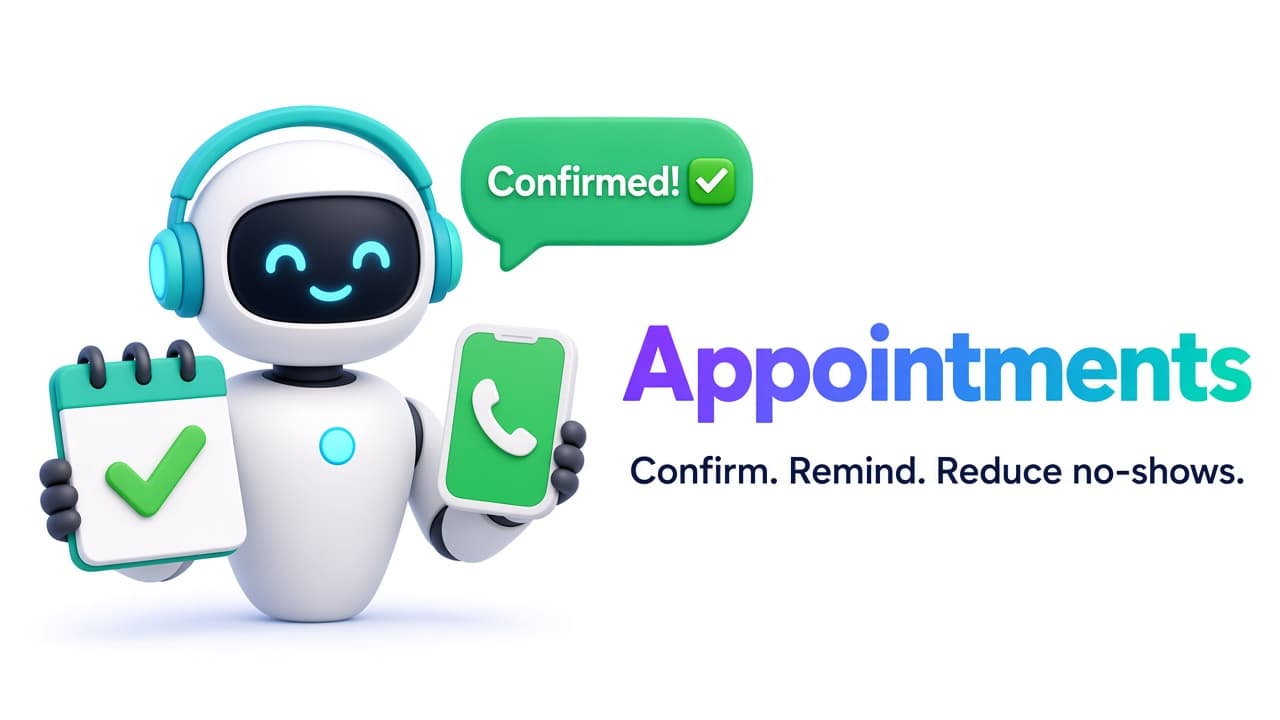 Appointment confirmations with WhatsApp Broadcasting